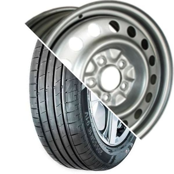 Шина с диском в сборе Massimo OTTIMA PLUS 185/65 R15 88H + Trebl 64A50C Silver 4*100 6xR15 ET50 DIA60.1