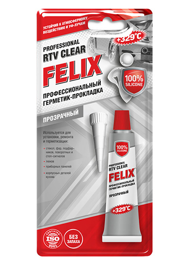 FELIX Герметик-прокладка профессиональный (прозрачный) 85г (411040058)